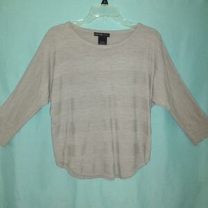 Design History Light Gray Knit Top